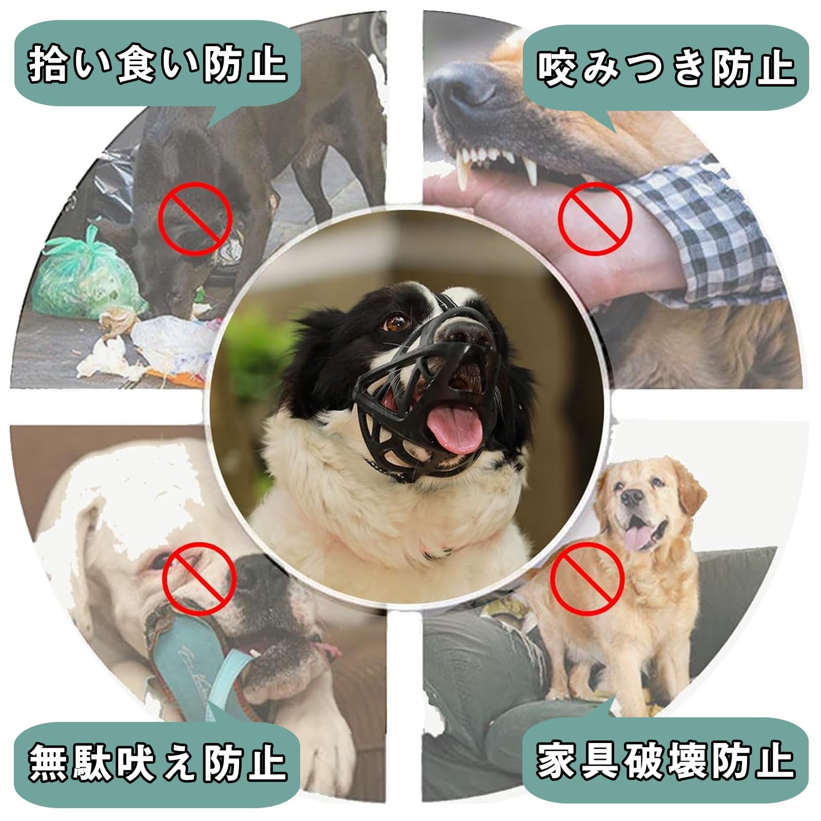 Amazon | 犬用マズル 口輪 犬用口輪カバー 犬の口輪 小型犬 犬のマズル